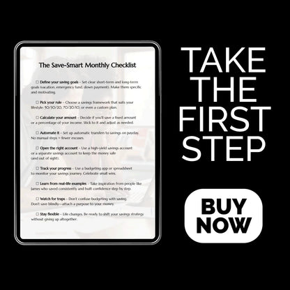 The Save-Smart Monthly Checklist: A Simple Guide to Achieving Your Saving Goals