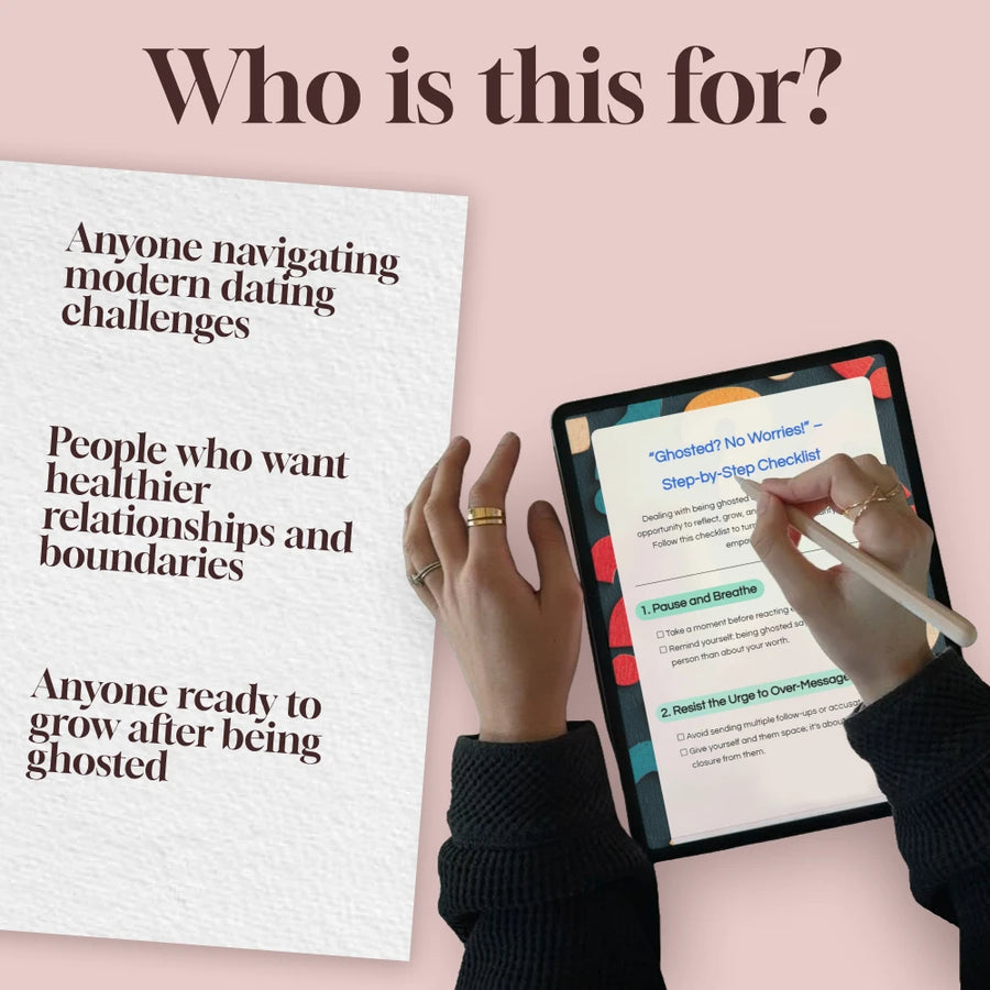 “Ghosted? No Worries!” – Step-by-Step Checklist | Digital Download for Self-Confidence, Dating Clarity & Personal Growth | What to Do If You’re Ghosted Guide