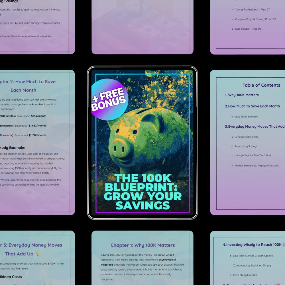 The 100K Blueprint: Grow Your Savings - Digital Guide to Financial Success