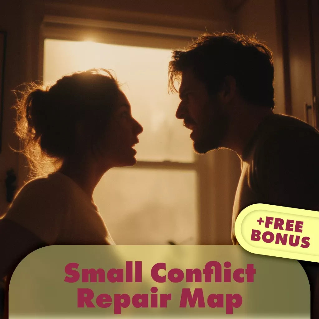 Small Conflict Repair Map: Scripts That Work | Printable Digital Download Checklist for Communication, Emotional Intelligence & Conflict Resolution