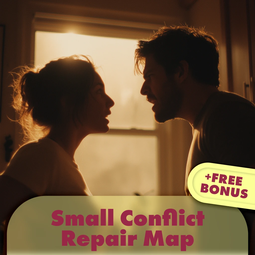 Small Conflict Repair Map: Scripts That Work | Printable Digital Download Checklist for Communication, Emotional Intelligence & Conflict Resolution