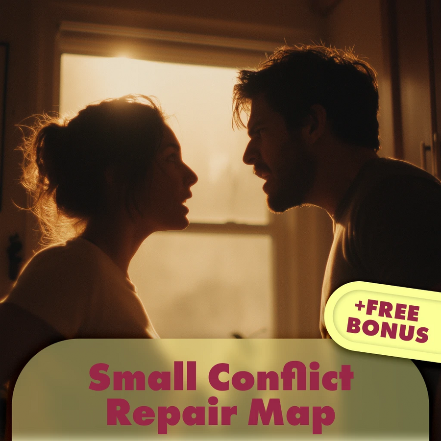 Small Conflict Repair Map: Scripts That Work | Printable Digital Download Checklist for Communication, Emotional Intelligence & Conflict Resolution