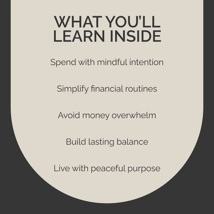 The Peaceful Power of Minimalist Money Habits | Digital Guide for Simplified Finances | Find Clarity, Calm, and Control with Minimalist Money Habits