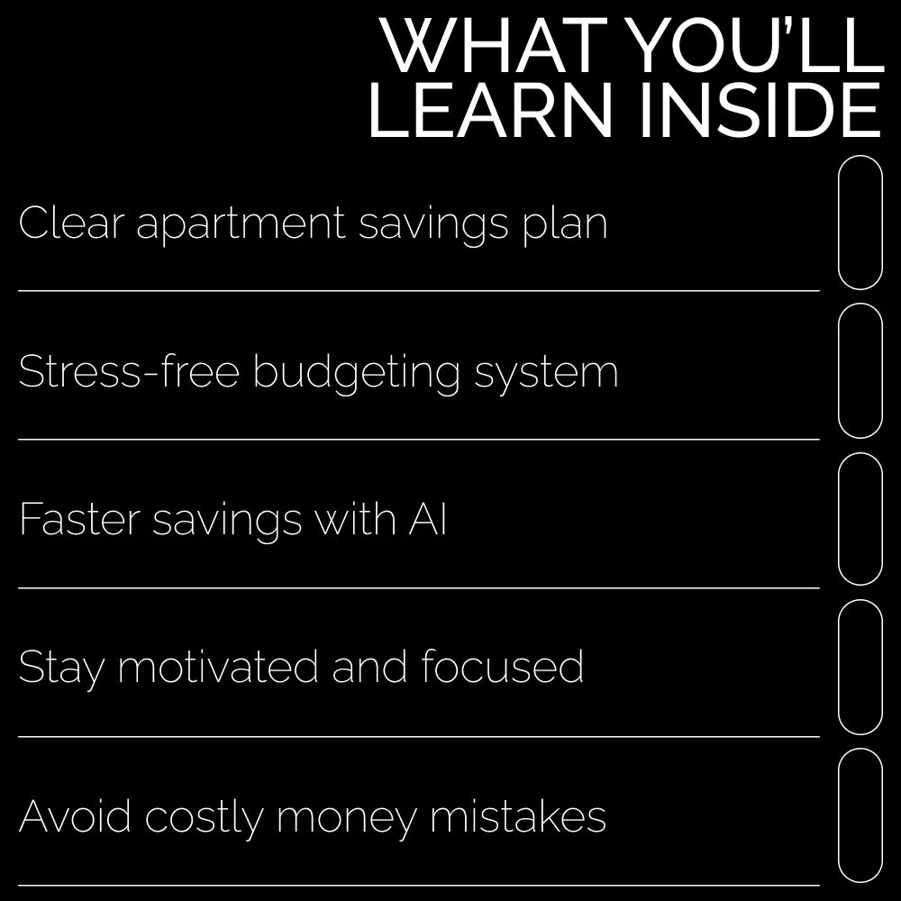 Smart Saving: Save for Your Dream Apartment | Practical Guide on how to save money for an apartment | Budgeting, AI Tools & Real-Life Examples