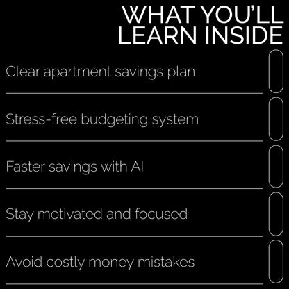 Smart Saving: Save for Your Dream Apartment | Practical Guide on how to save money for an apartment | Budgeting, AI Tools & Real-Life Examples