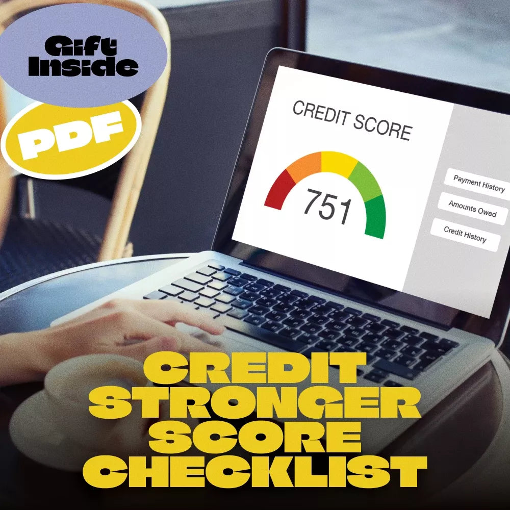 Credit Stronger Score Checklist | Rebuild Credit Fast | Printable Digital Download | Credit Repair Guide | Fix Your Credit Score Now