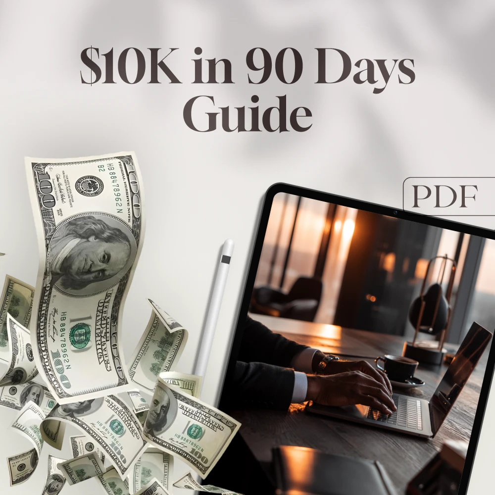 $10K in 90 Days: Your Bold & Brilliant Blueprint to Fast-Track Savings | How to Save $10K in 3 Months Guide | Digital Download eBook & Action Plan