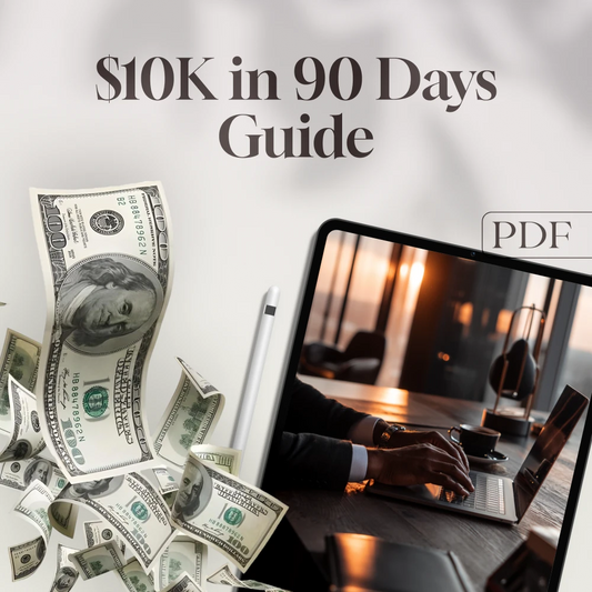 $10K in 90 Days: Your Bold & Brilliant Blueprint to Fast-Track Savings | How to Save $10K in 3 Months Guide | Digital Download eBook & Action Plan