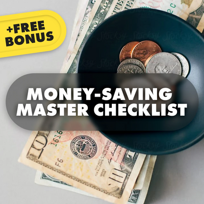 The Ultimate 2025 Money-Saving Master Checklist: Smart, Simple, and Stress-Free | How to Save Money in 2025 | Digital Download for Budgeting & Financial Planning